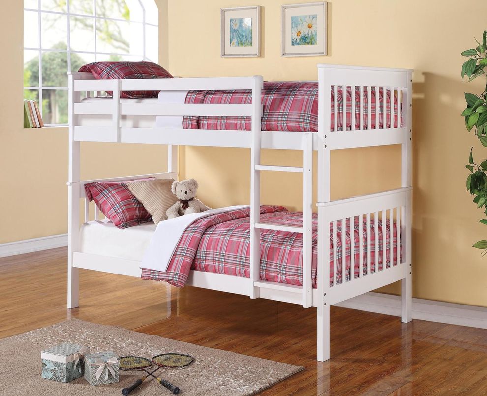 Twin Bunk Bed in white by Coaster