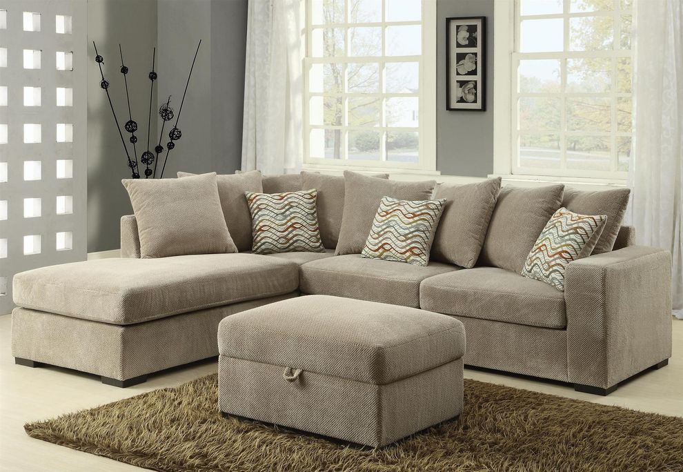 Reversible sectional with chaise by Coaster