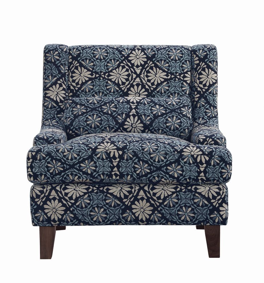Transitional indigo accent chair by Coaster