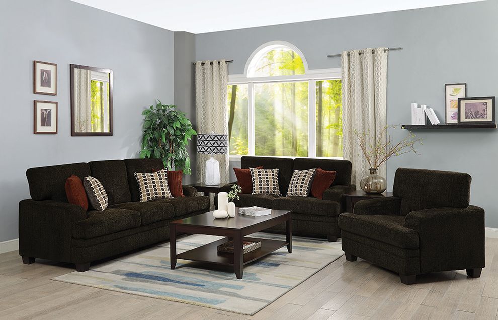 Casual style brown sofa by Coaster