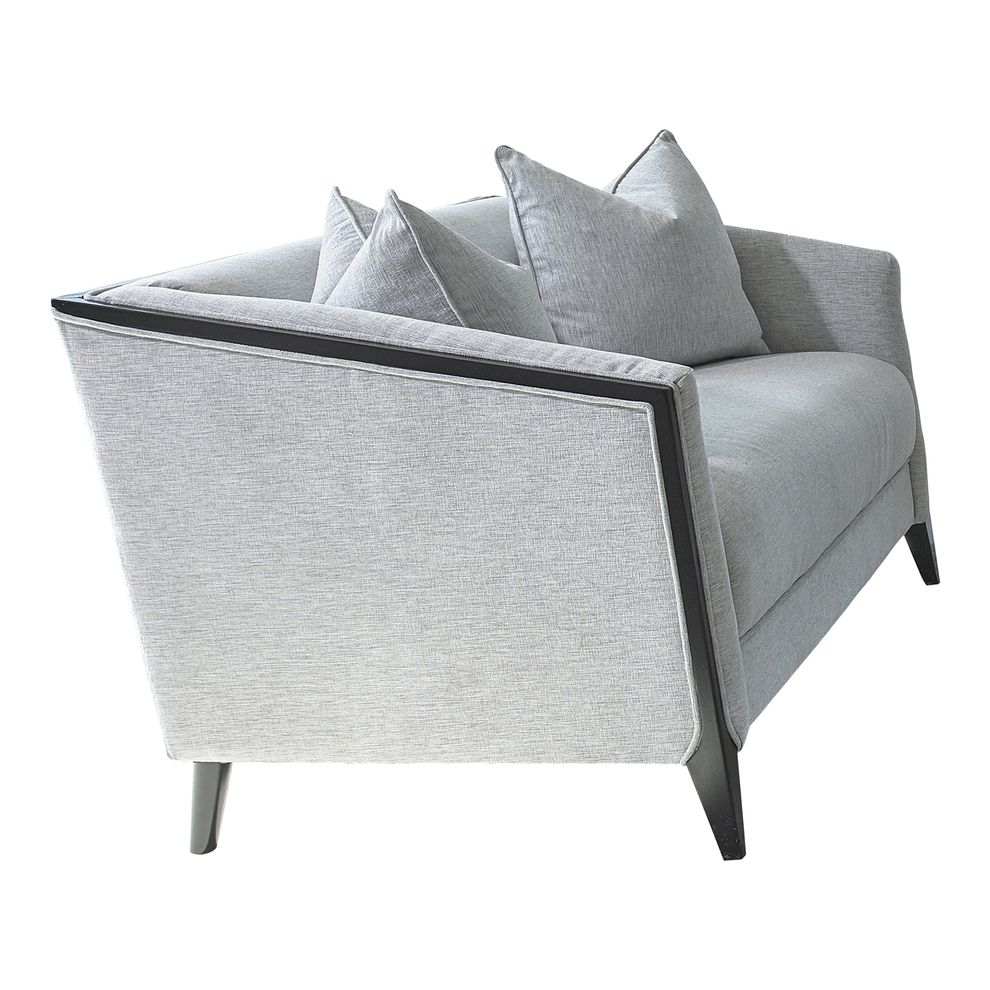 Black russian birch accent gray contemporary loveseat by Coaster