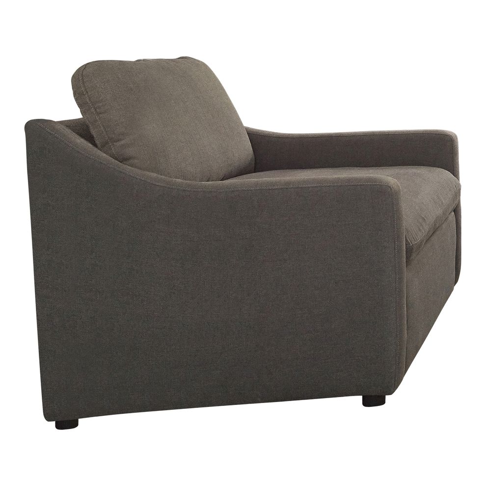 Perfrormance fabric casual style chair in charcoal by Coaster