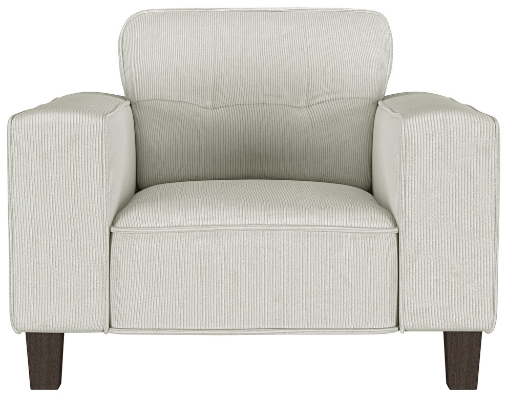 Greige fabric contemporary chair by Coaster