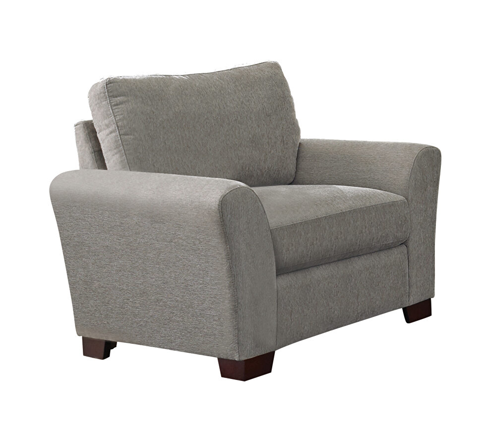 Fabric gray chair by Coaster