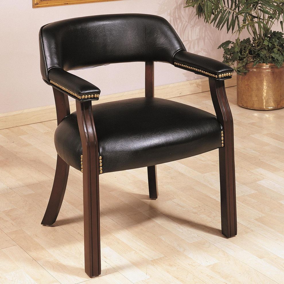 Black office chair in casual style by Coaster