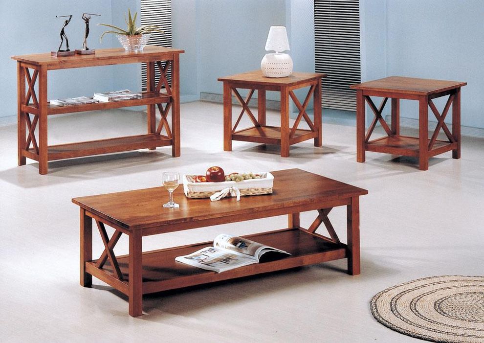 Occasional simple design 3pcs coffee table set by Coaster