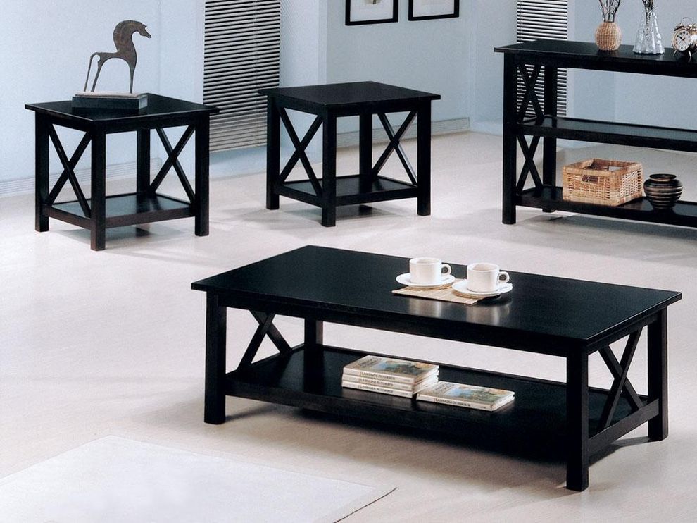 Occasional simple design 3pcs coffee table set by Coaster