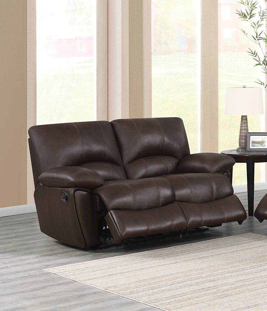 Clifford motion double reclining loveseat by Coaster