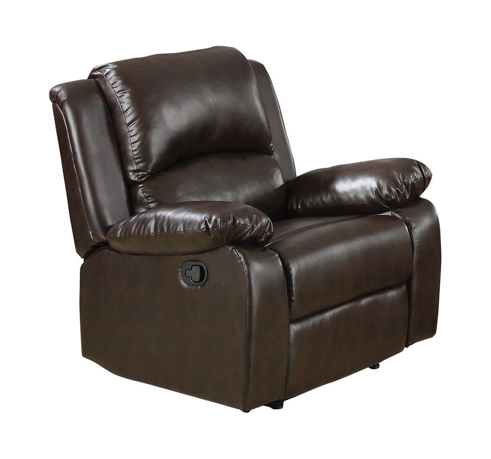 Casual recliner chair with pillow arms by Coaster