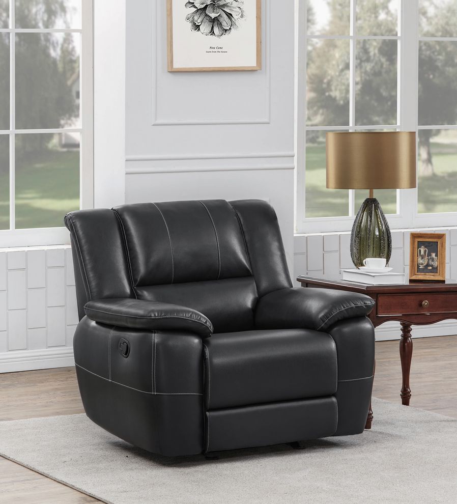 Transitional motion recliner chair w/ padded arms by Coaster