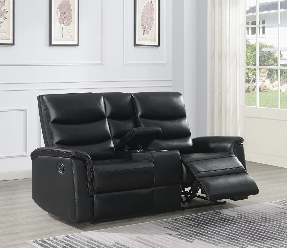 Motion loveseat w/ console by Coaster