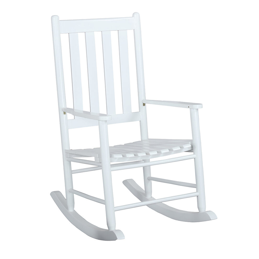 White finish rocking chair by Coaster