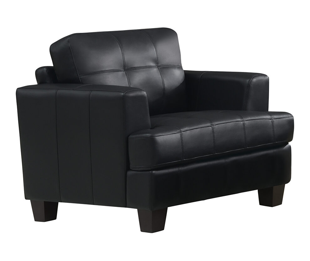Samuel transitional black chair by Coaster