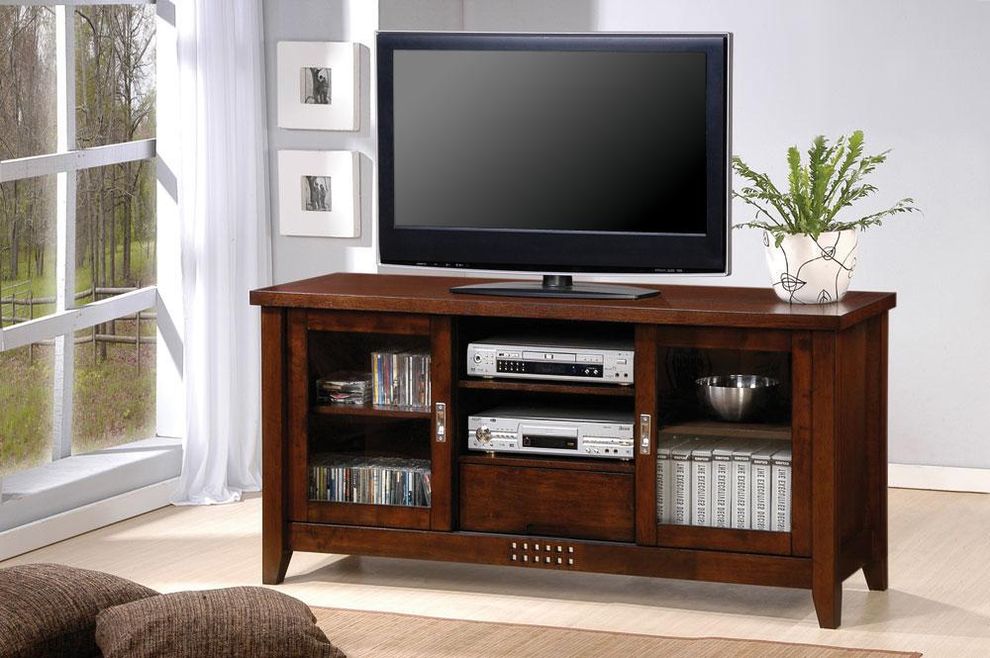 Walnut Traditional TV Stand by Coaster