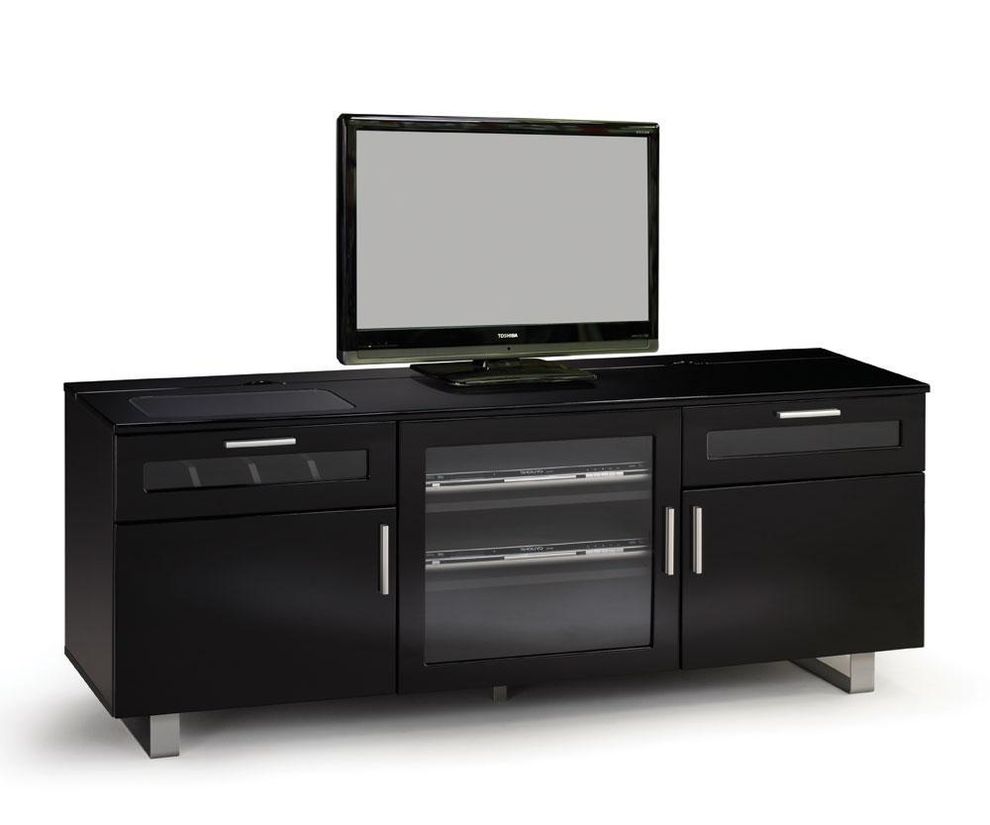 High Gloss Black TV Console by Coaster