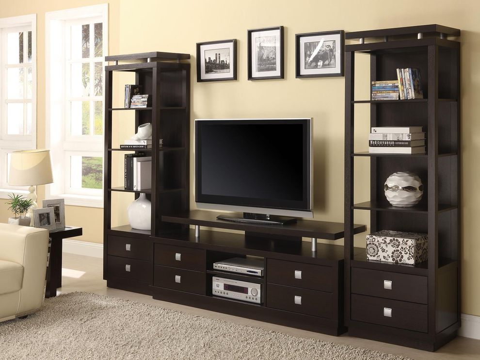 Modern Wall Unit TV Stand by Coaster