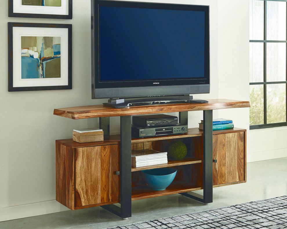 Natural wood tv-console by Coaster