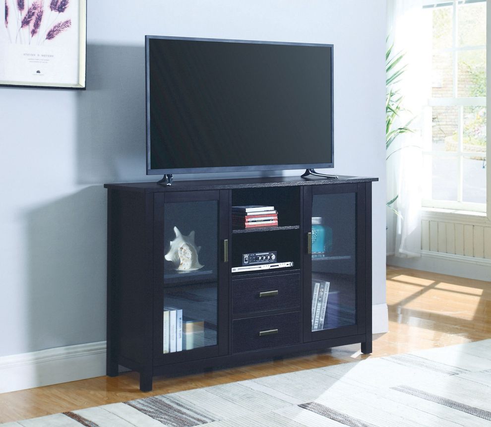 Black higher style TV Stand by Coaster