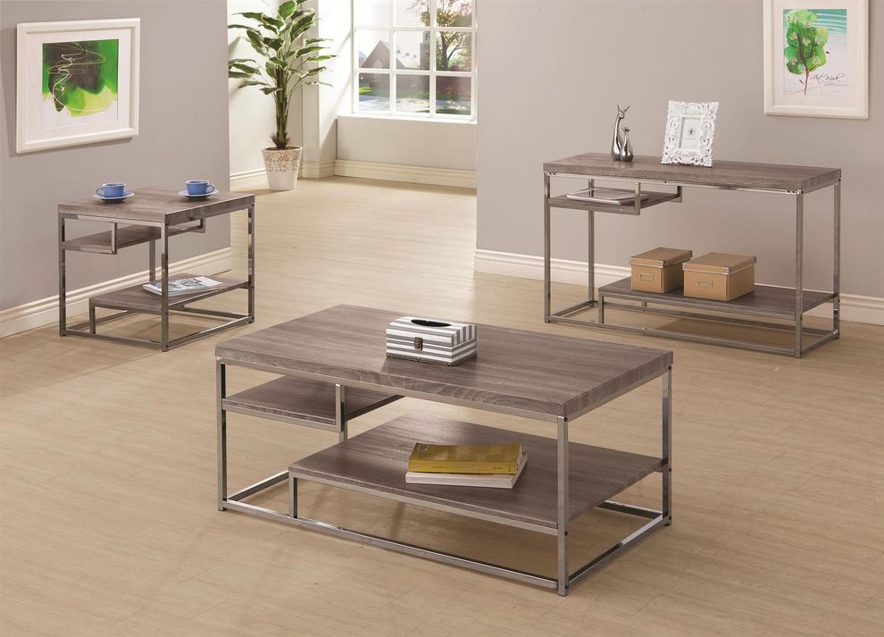Multiple layer shelves design coffee table by Coaster