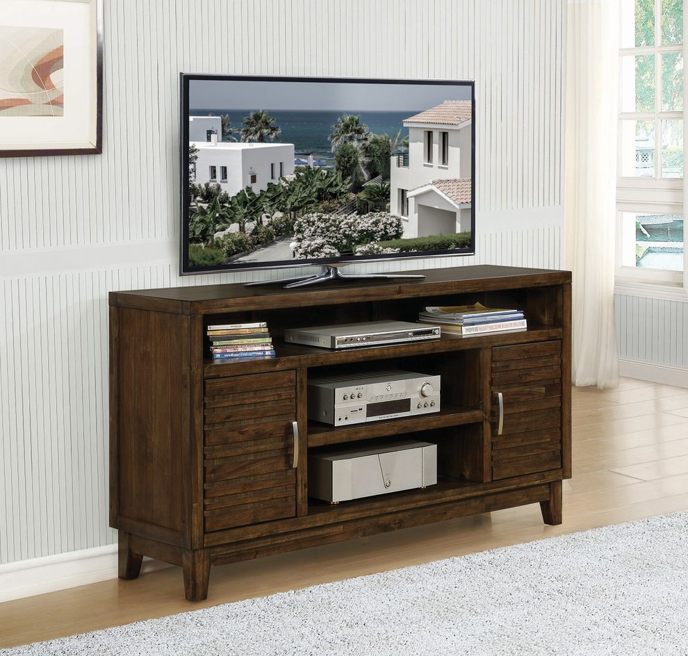Tv console in rustic mindy veneer by Coaster