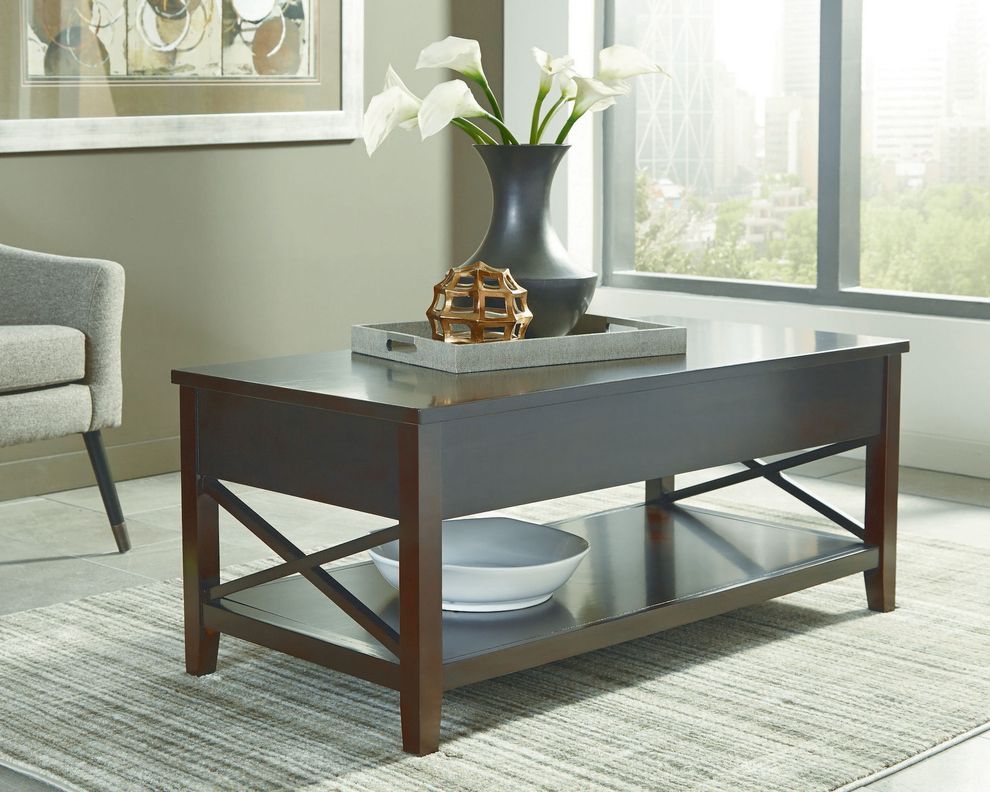Espresso finish coffee table w/ lift top by Coaster