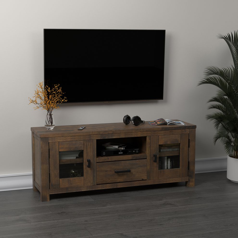 Tv console in rustic golden brown by Coaster