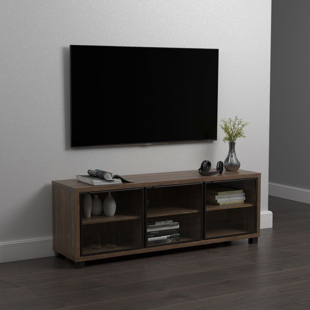 59-inch TV console in aged walnut by Coaster