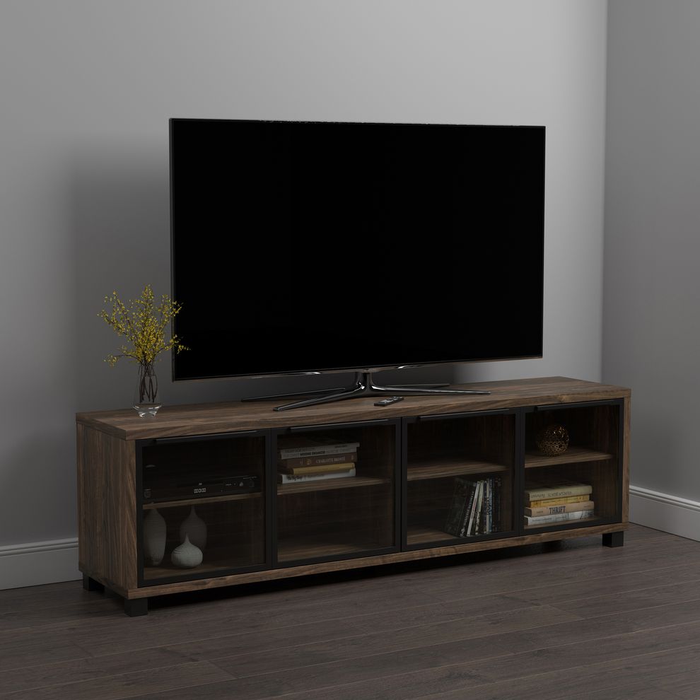 71 inch TV console in aged walnut by Coaster