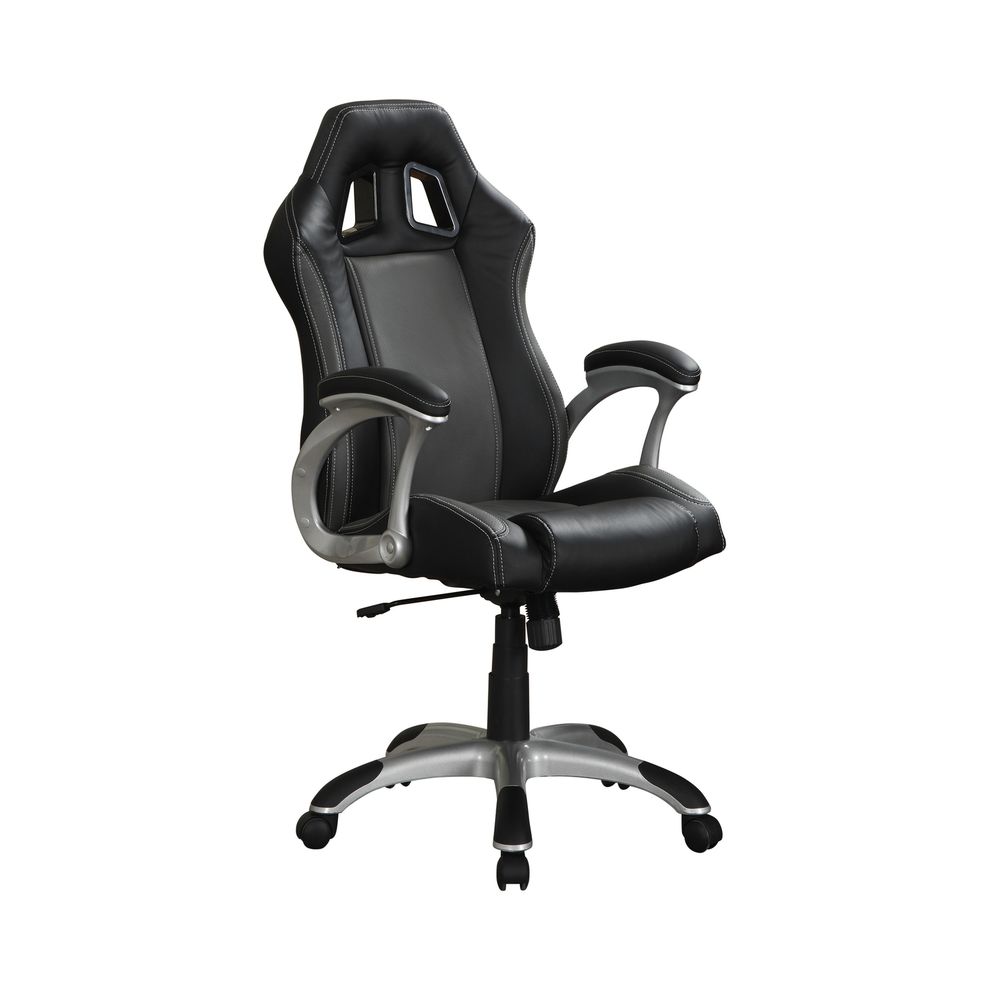 Contemporary black and grey office chair by Coaster