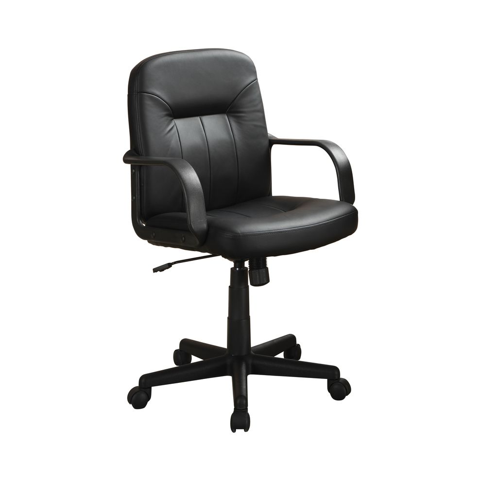Contemporary small sized black office chair by Coaster