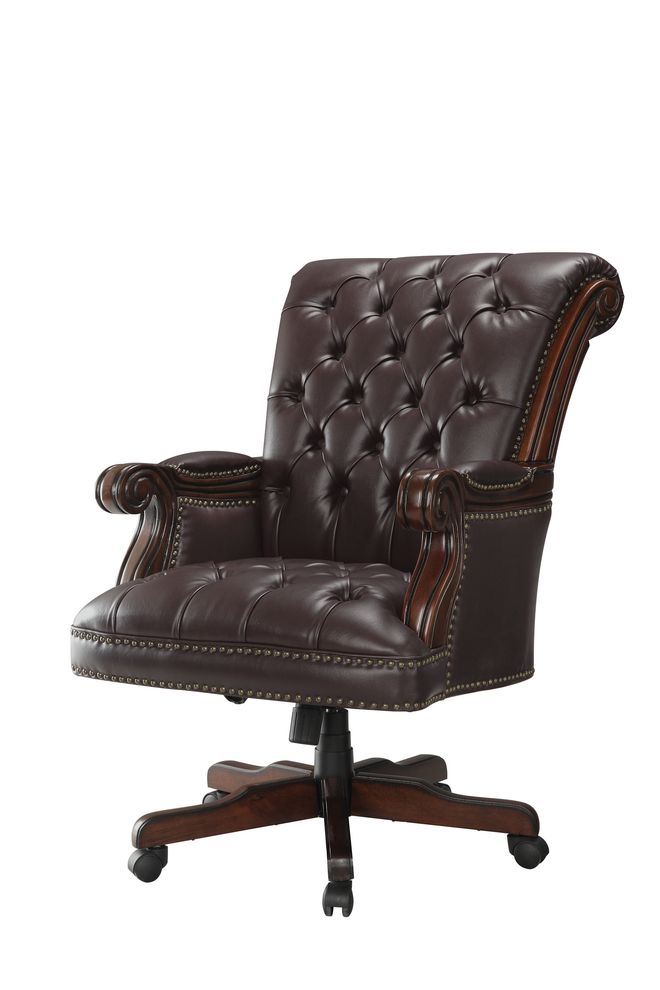 Transitional dark brown office chair by Coaster