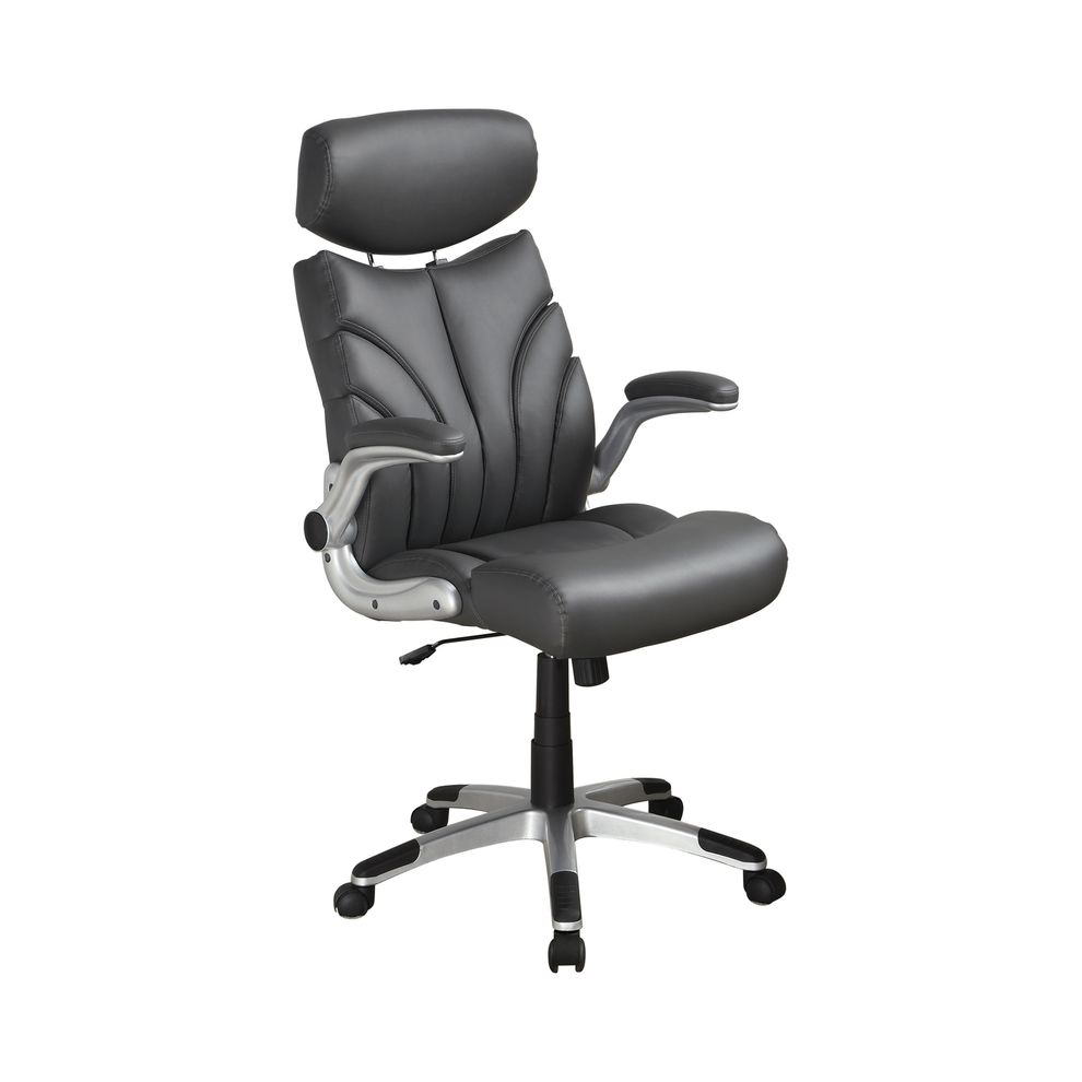 Contemporary grey and silver office chair by Coaster