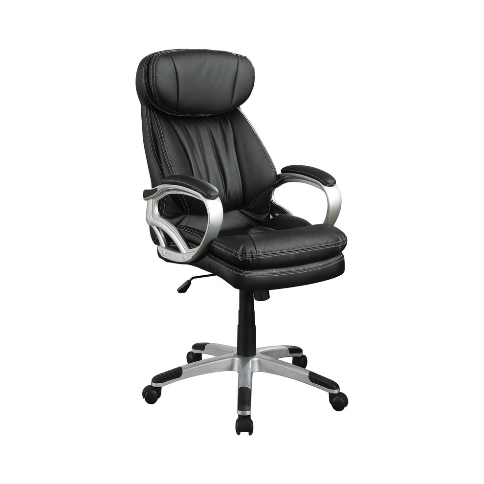 Casual black office chair by Coaster
