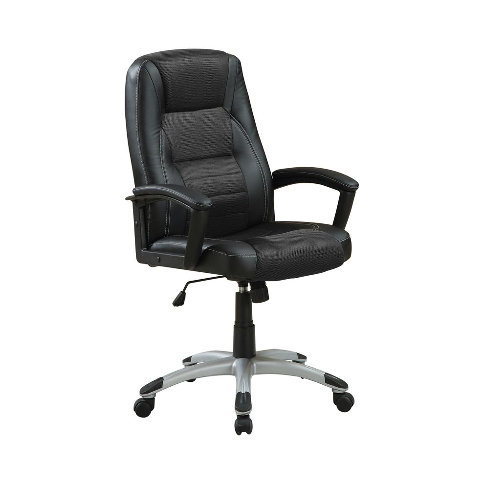 Casual black office chair by Coaster