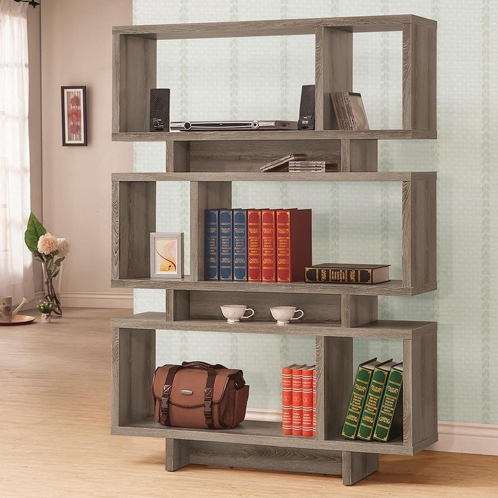 Modern gray color display unit by Coaster