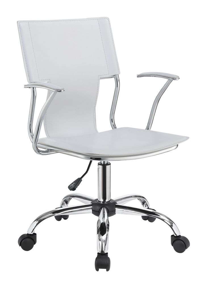 Contemporary white office chair by Coaster