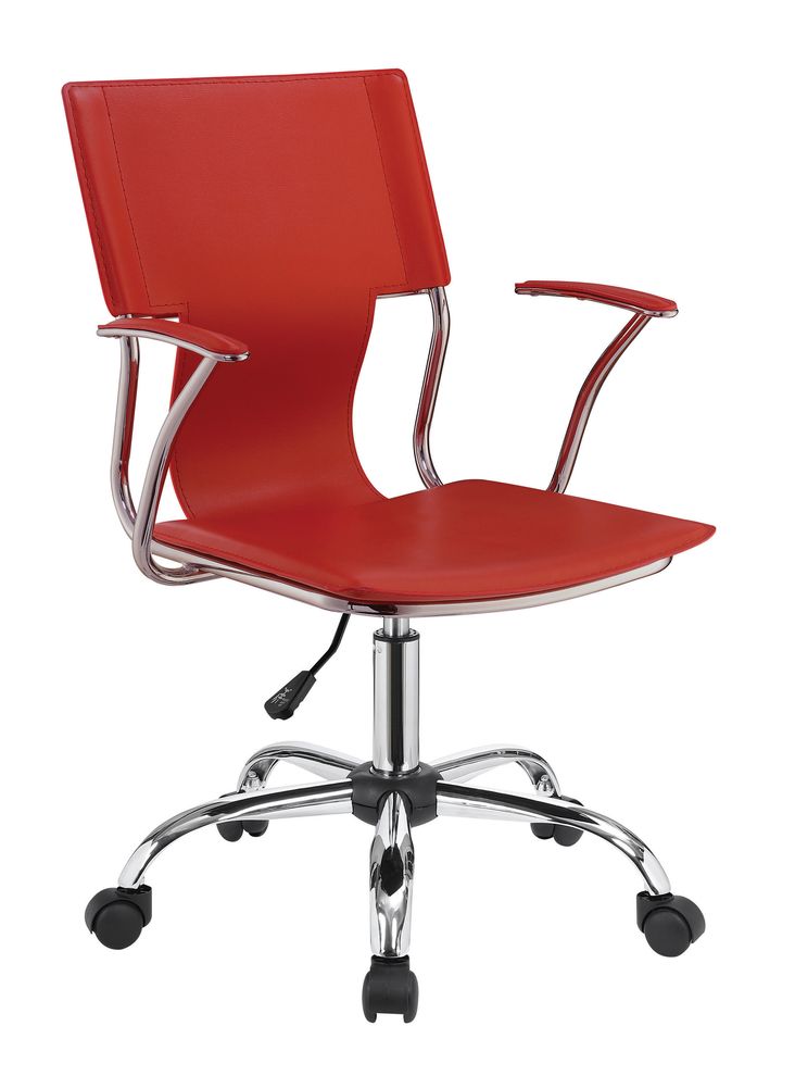 Contemporary red office chair by Coaster