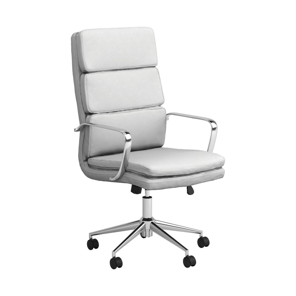 Office chair in white / chrome by Coaster