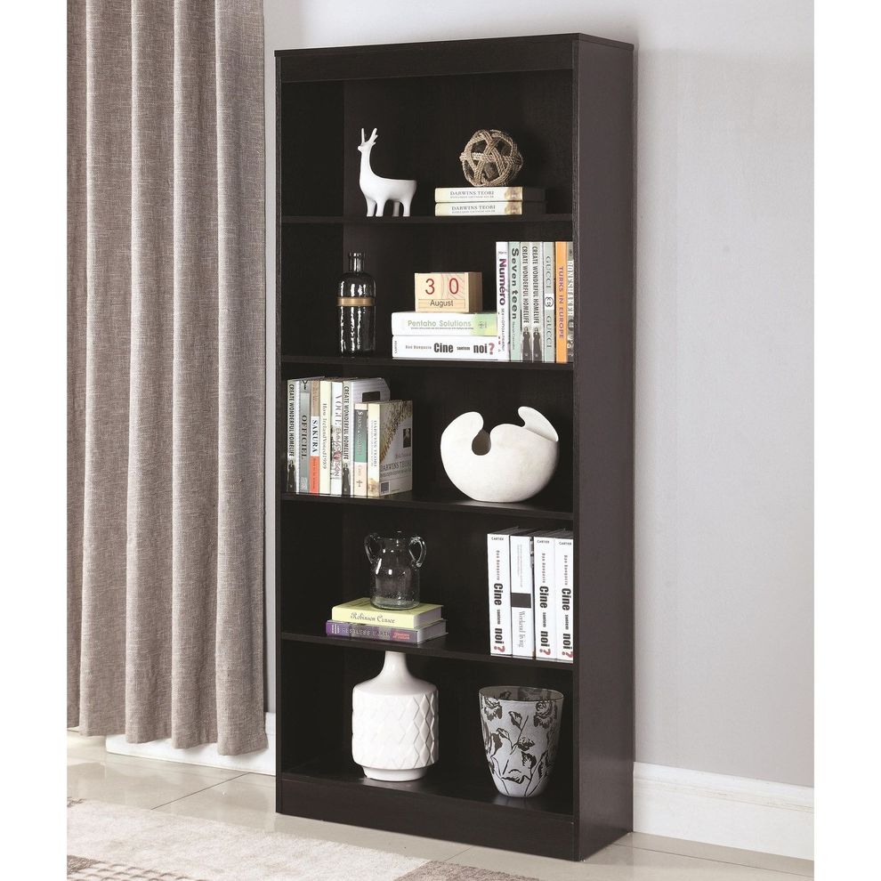 Cappucino stylish office style bookcase by Coaster