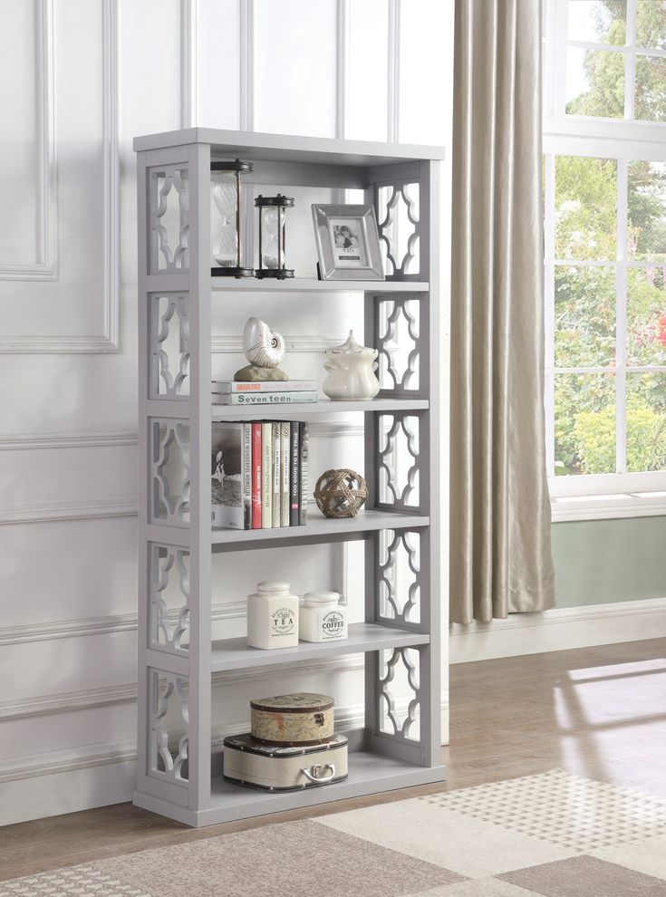 Bookcase in gray by Coaster