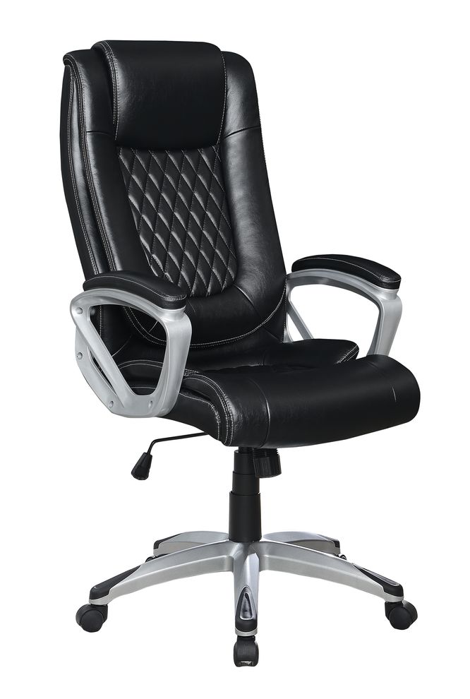 Office chair in black / silver by Coaster