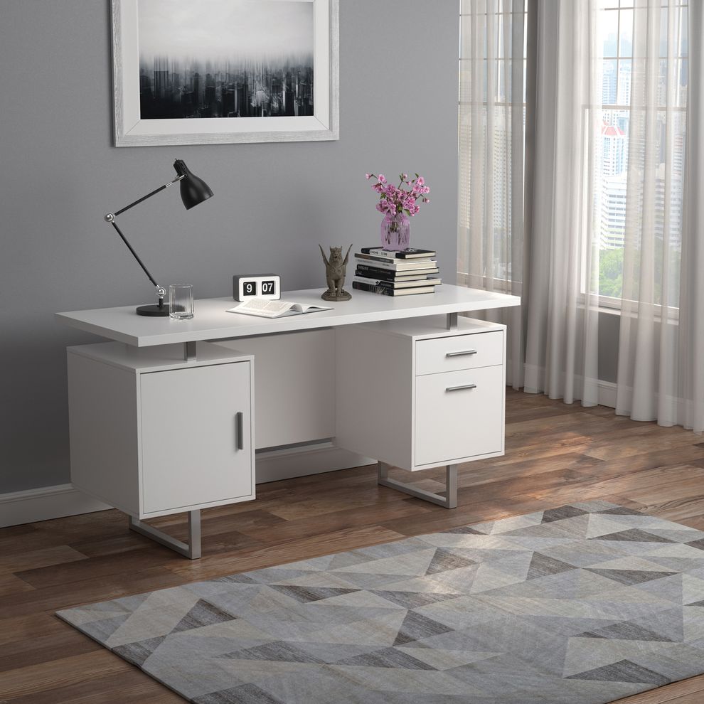 Office desk in white finish by Coaster