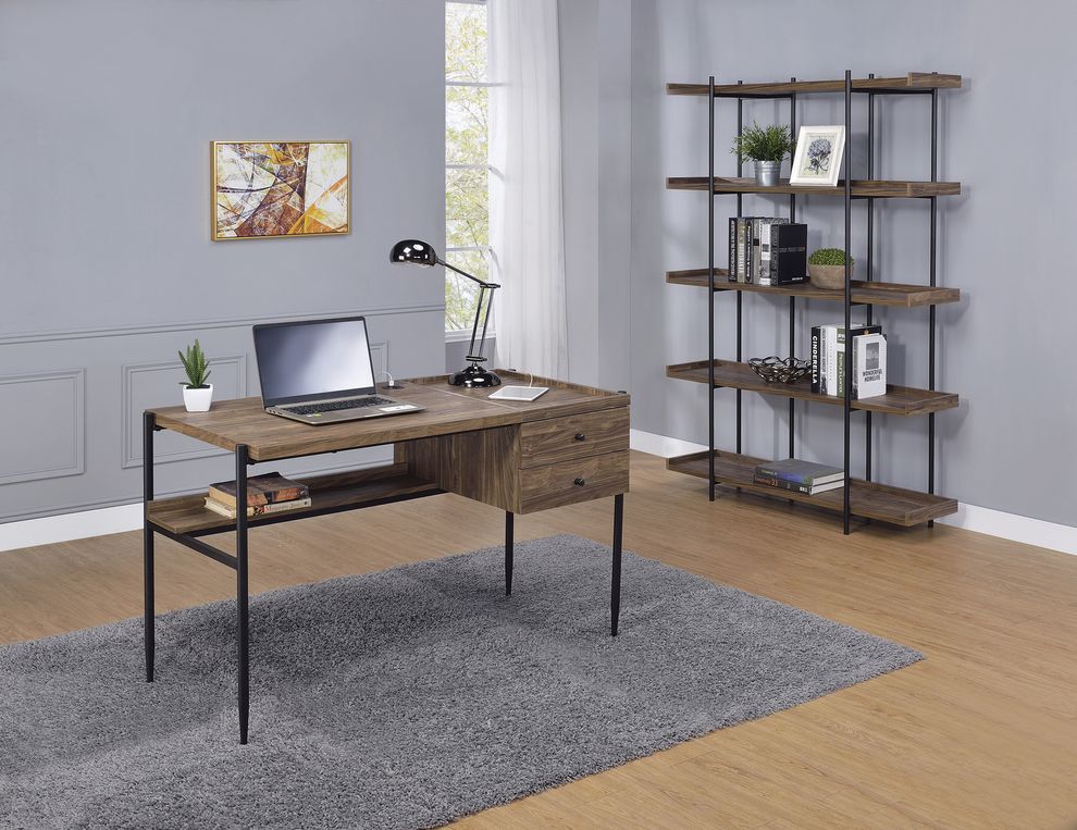 Writing desk w/ outlet by Coaster