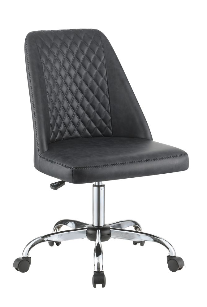 Office chair in gray leatherette by Coaster
