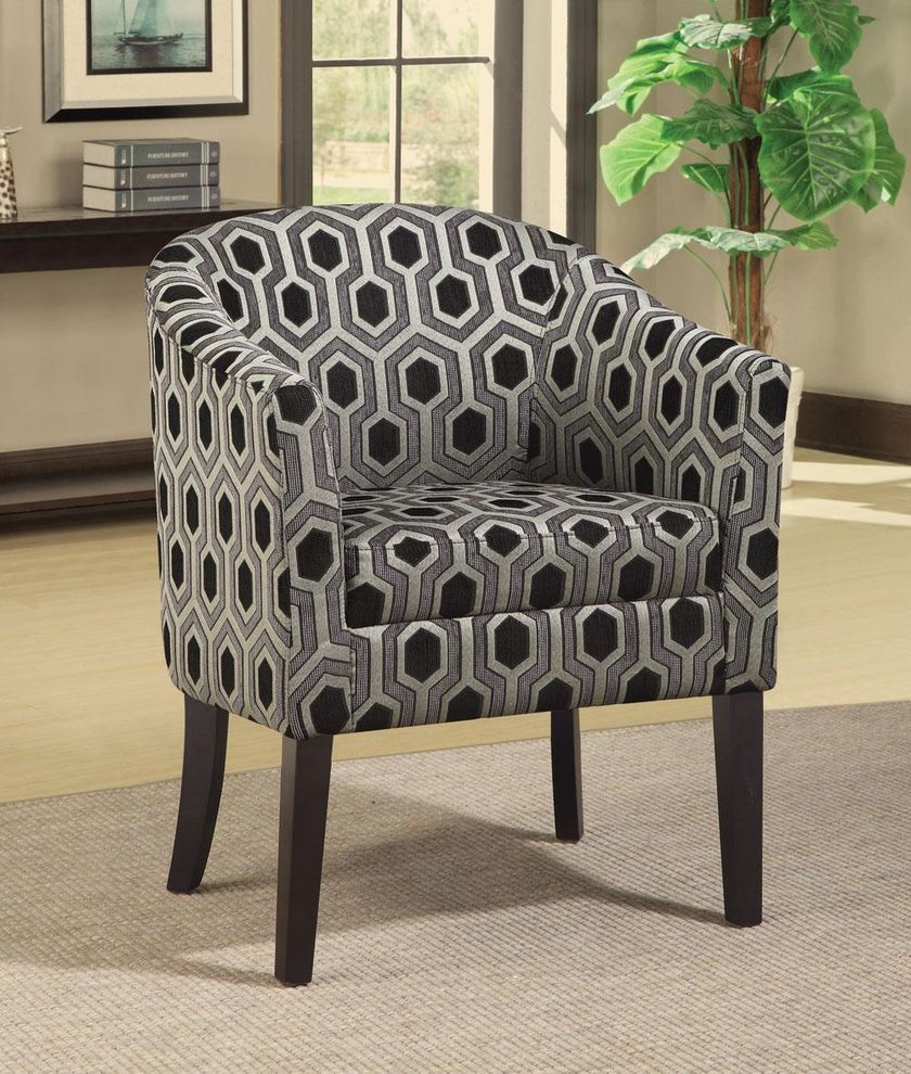 Accent chair with wood legs by Coaster