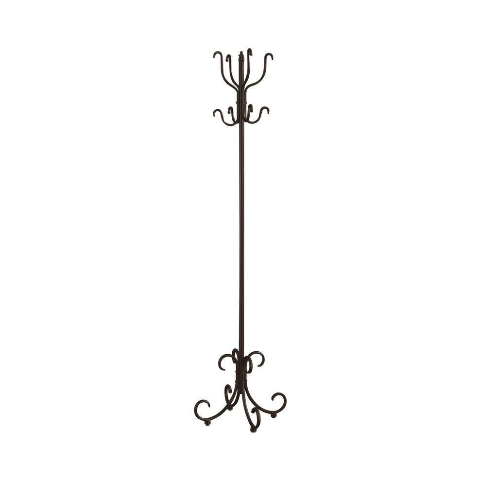 Traditional black coat rack by Coaster