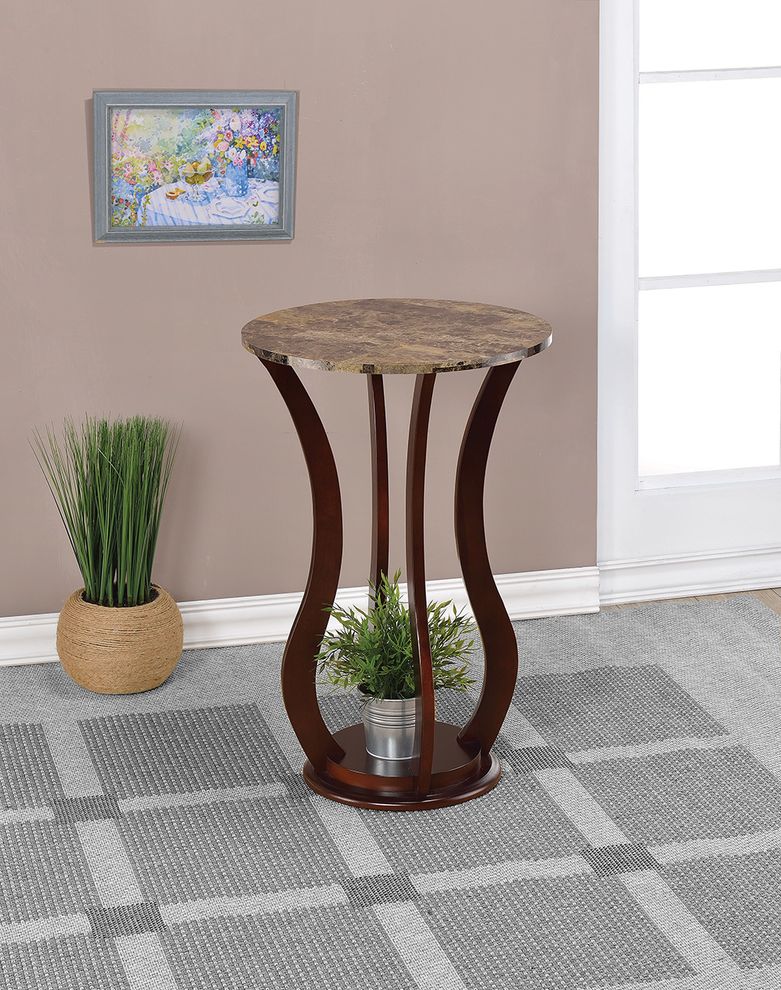 Transitional brown accent table by Coaster