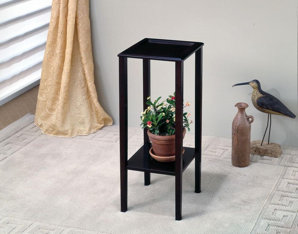 Square vertical plant accent table by Coaster