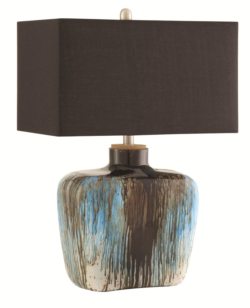Multi-color modern base table lamp by Coaster