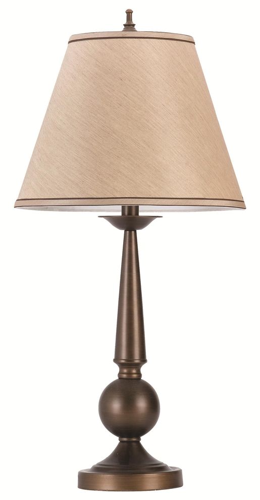 Casual bronze table lamp by Coaster